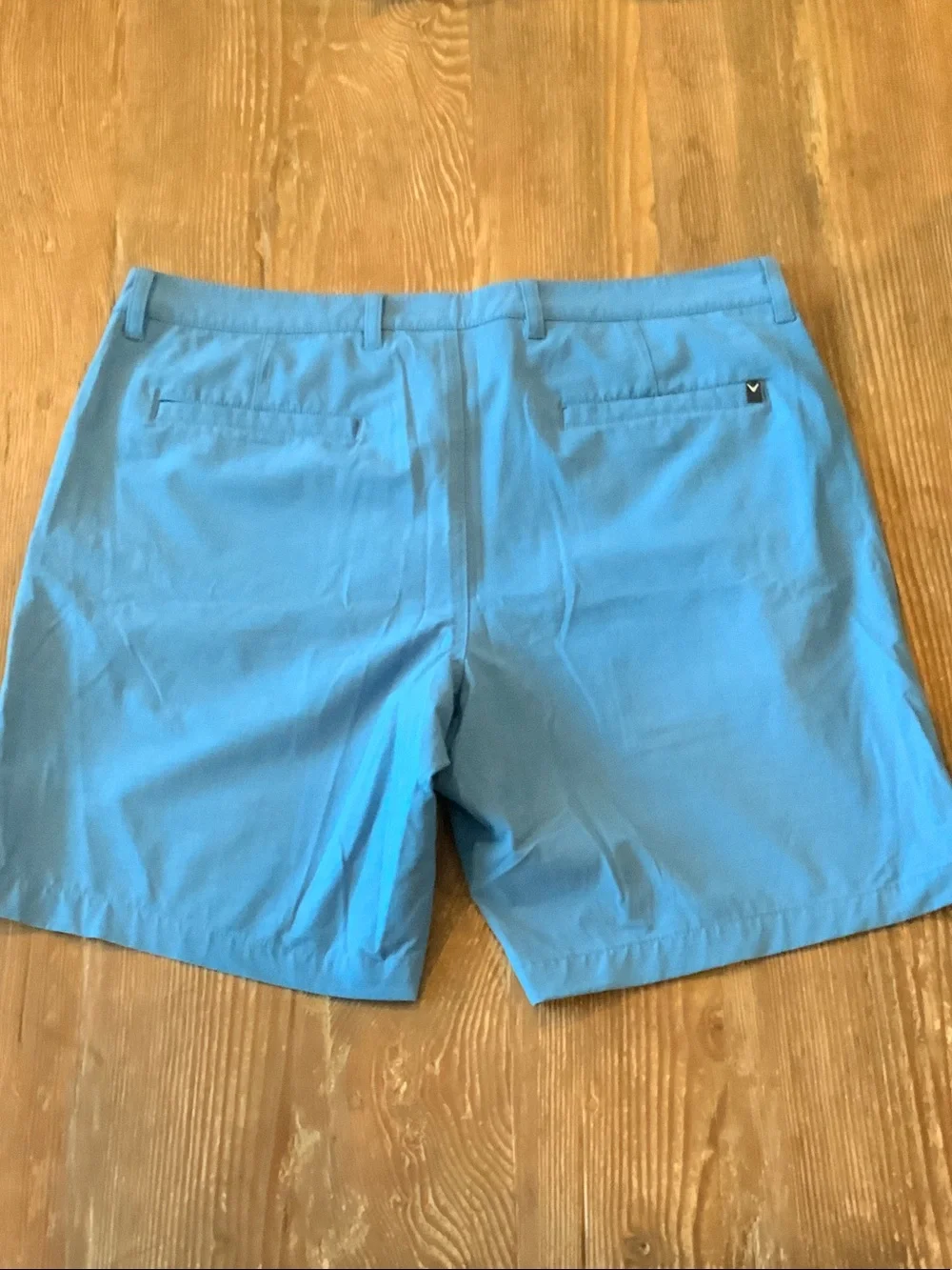 Callaway Sky Blue Flat-Front Golf Shorts